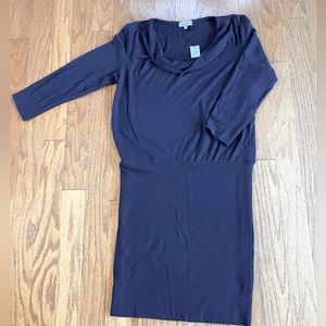 NWT Michael Stars Cecile Cowl Neck Dress Navy Size L